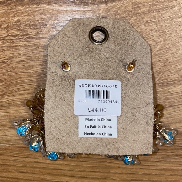 Blue Anthropologie dangle earring - Picture 2 of 3